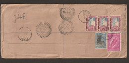 Malaya 1963 Malaya Stamp And Kedah Stamp Combined Used From Malaya To India Long Cover High Value Stamp(L10) - Kedah