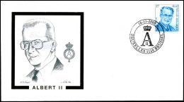 2963 - FDC - Koning Albert II #3 P - Stempel: Bruxelles-Brussel - 1991-2000