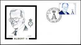 2964 - FDC - Koning Albert II #1 P - 1991-2000