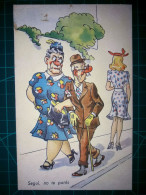 ARGENTINE, Carte Postale Vintage, Illustration Amusante Avec Des Caricatures Drôles Et Hilarantes. Comédie, Humour.. - Humour