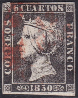 Spain 1850 Sc 1b España Ed 1 Used Date (baeza) Cancel Type I Position 5 - Oblitérés