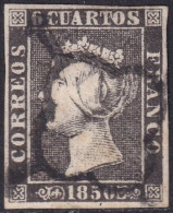 Spain 1850 Sc 1a España Ed 1Ap Used Spider (araña) Cancel Type II Position 18 - Oblitérés