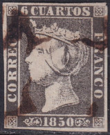 Spain 1850 Sc 1 España Ed 1A Used Spider (araña) Cancel Type II Position 17 - Usados