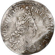 France, Louis XIV, 5 Sols Aux Insignes, 1702, Caen, Argent, TB+, Gadoury:108 - 1643-1715 Louis XIV Le Grand