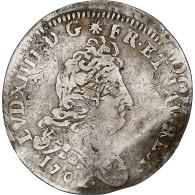 France, Louis XIV, 5 Sols Aux Insignes, 1702, Caen, Argent, TB+, Gadoury:108 - 1643-1715 Lodewijk XIV De Zonnekoning