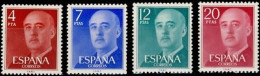 España 1974 Edifil 2225/8 Sellos ** General Francisco Franco Bahamonde Efigie Michel 2120/2 Yvert 1880/2 Spain Stamps - Nuovi