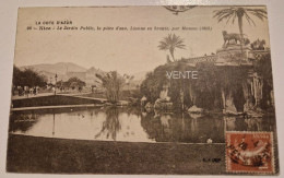 Carte Postale NICE : Jardin Public, Lionne En Bronze - Parks, Gärten