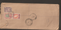 Malaya 1965 Malaya Stamp And Kedah Stamp Combined Used From Malaya To India Long Cover High Value Stamp(L14) - Kedah
