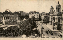 Oran, Place DÀrmes - L`Hotel De Ville Et Le Theatre - Oran
