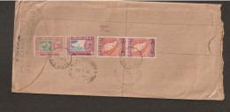 Malaya 1963 Malaya Stamp And Kedah Stamp  Used From Malaya To India Long Cover High Value Stamp(L16) - Kedah