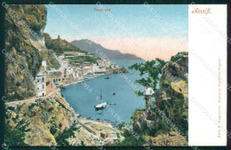 Salerno Amalfi Veduta Generale Barca Cartolina RB5573 - Salerno