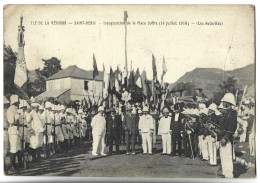 ILE DE LA REUNION - SAIINT DENIS - Inauguration De La Place Joffre (14 Juillet 1916) Les Autorités - Saint Denis