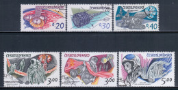 Czechoslovakia 1973 Mi# 2132-2137 Used - In Memory Of American And Russian Astronauts / Space - Europe