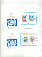 Lettre  Fdc 1975 Bloc  Anniversaire - FDC