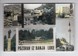 1965. YUGOSLAVIA,BOSNIA,BANJA LUKA,MULTI VIEW POSTCARD,USED - Joegoslavië