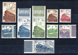 FRANCE - COLIS POSTAUX -191 à 199  MNH /** BORD DE FEUILLE LUXE - Nuevos