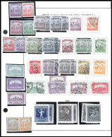 Hungary 1923 - 1924 MAGYAR KIR POSTA WM E + UNGARN HUNGARY 1924 Michel 380 - 382 * 2 SETS MLH - Other & Unclassified