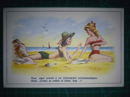 ARGENTINE, Carte Postale Vintage, Illustration Amusante Avec Des Caricatures Drôles Et Hilarantes. Comédie, Humour.. - Humour