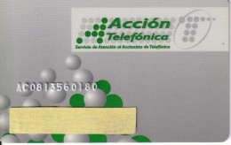 TARJETA DE ESPAÑA DE ACCION TELEFONICA (ACCIONISTAS TELEFÓNICA) - Tests & Servicios