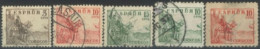 SPAIN, 1936/40, EL CID STAMPS SET OF 5, USED. - Oblitérés