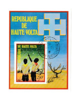 Haute Volta Lot 5 Timbres Et 1 Bloc Les Scouts - Alto Volta (1958-1984)