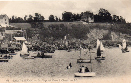 Saint-Servan Très Animée Plage Des Fours à Chaux Voiliers - Saint Servan