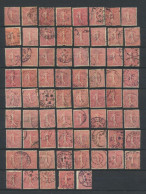 Semeuse Lignée  69 Timbres - 1903-60 Säerin, Untergrund Schraffiert