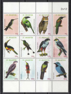 2012 St. Maarten Birds Oiseaux Complete Block Of 12 MNH - Curacao, Netherlands Antilles, Aruba