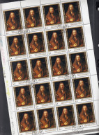 UNGARN  3328 A, Bogen (4x5), Gestempelt, 450. Todestag Von Albrecht Dürer: Selbstbildnis, 1979 - Used Stamps