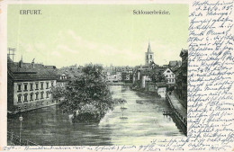 Erfurt - Schlosserbrücke Gel.1905 AKS - Erfurt