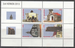 2013 St. Maarten Churches Complete Block Of 4 MNH - Curaçao, Antilles Neérlandaises, Aruba