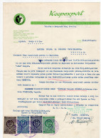 1958. YUGOSLAVIA,CROATIA,ZAGREB,COOPEXPORT TO MINISTRY,IMPORT OF BREEDING CATTLE REQUEST ON LETTERHEAD,4 REVENUE STAMPS - Lettres & Documents