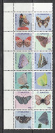 2013 St. Maarten Butterflies Complete Block Of 12 MNH - Curazao, Antillas Holandesas, Aruba