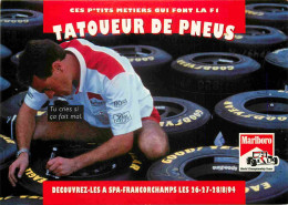 Automobiles - Formule 1 - Carte Humoristique - Ces P'tits Métiers Qui Font La F1 - Tatoueur De Pneus - Grand Prix De Spa - Grand Prix / F1