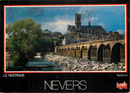 58 - Nevers - Le Pont De Loire Et La Cathédrale - CPM - Voir Scans Recto-Verso - Nevers