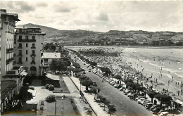 64 - Hendaye - La Plage - Vue Vers L'Espagne - Automobiles - Flamme Postale De Hendaye - CPM - Voir Scans Recto-Verso - Hendaye