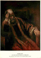 Art - Peinture - Rembrandt - An Old Man Seated In Thought - CPM - Voir Scans Recto-Verso - Malerei & Gemälde