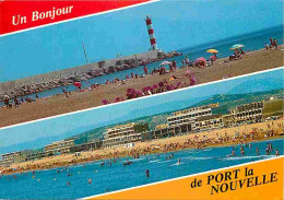 11 - Port La Nouvelle - Multivues - Scènes De Plage - Flamme Postale De Port La Nouvelle - CPM - Voir Scans Recto-Verso - Port La Nouvelle