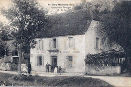 DEPT 46 ST CIRQ MADELON RESTAURANT BOURGES  TRES BELLE  ANIMATION 9X14 REIMPRESSION DE CARTES ANCIENNES - Saint-Cirq-Lapopie