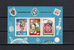 Uruguay 1976 Space, Olympic Games Montreal, Telephone Centenary, UPU Centenary S/s MNH - Amérique Du Sud