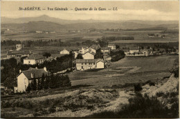 St-Agreve - Vue Generale, Quartier De La Gare - Autres & Non Classés