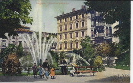 Lugano, Giardino Pubblico, Animazione, Viaggiata 1912 - Lugano