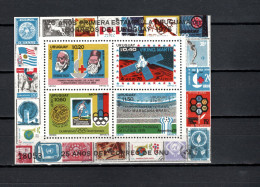 Uruguay 1976 Space, Football Soccer World Cup, Olympic Games Montreal, Viking, Red Cross S/s MNH - Sud America