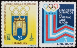 1979 URUGUAY MNH  Olympics Games - Juegos Olímpicos Lake Placid  Yvert 1014/5 Sc. 1019 - Uruguay