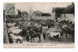 89 ST SAINT SAUVEUR EN PUISAYE Le Champ De Foire N° 63 - Edit Blin Et Mouchon - Un Jour De Foire - Saint Sauveur En Puisaye