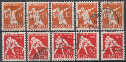 Switzerland / Helvetia / Schweiz / Suisse 1932 ⁕ Pro Juventute Mi.263 & Mi.264 ⁕ 10v Used - Used Stamps