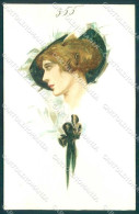 Artist Signed Sanfre Fashion Glamour Lady Serie 355-3 Postcard VK9267 - Autres & Non Classés