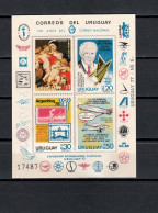 Uruguay 1977 Space, Werner Heisenberg, Football Soccer World Cup, Zeppelin, Rubens S/s Imperf. "UREXPO 77" MNH - América Del Sur