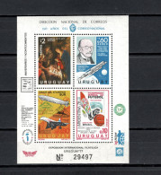 Uruguay 1977 Space, Rubens, Max Planck, Zeppelin, Football Soccer World Cup S/s MNH - Amérique Du Sud