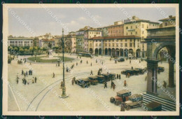 Livorno Città Piazza Vittorio Emanuele Auto Cartolina WX1569 - Livorno